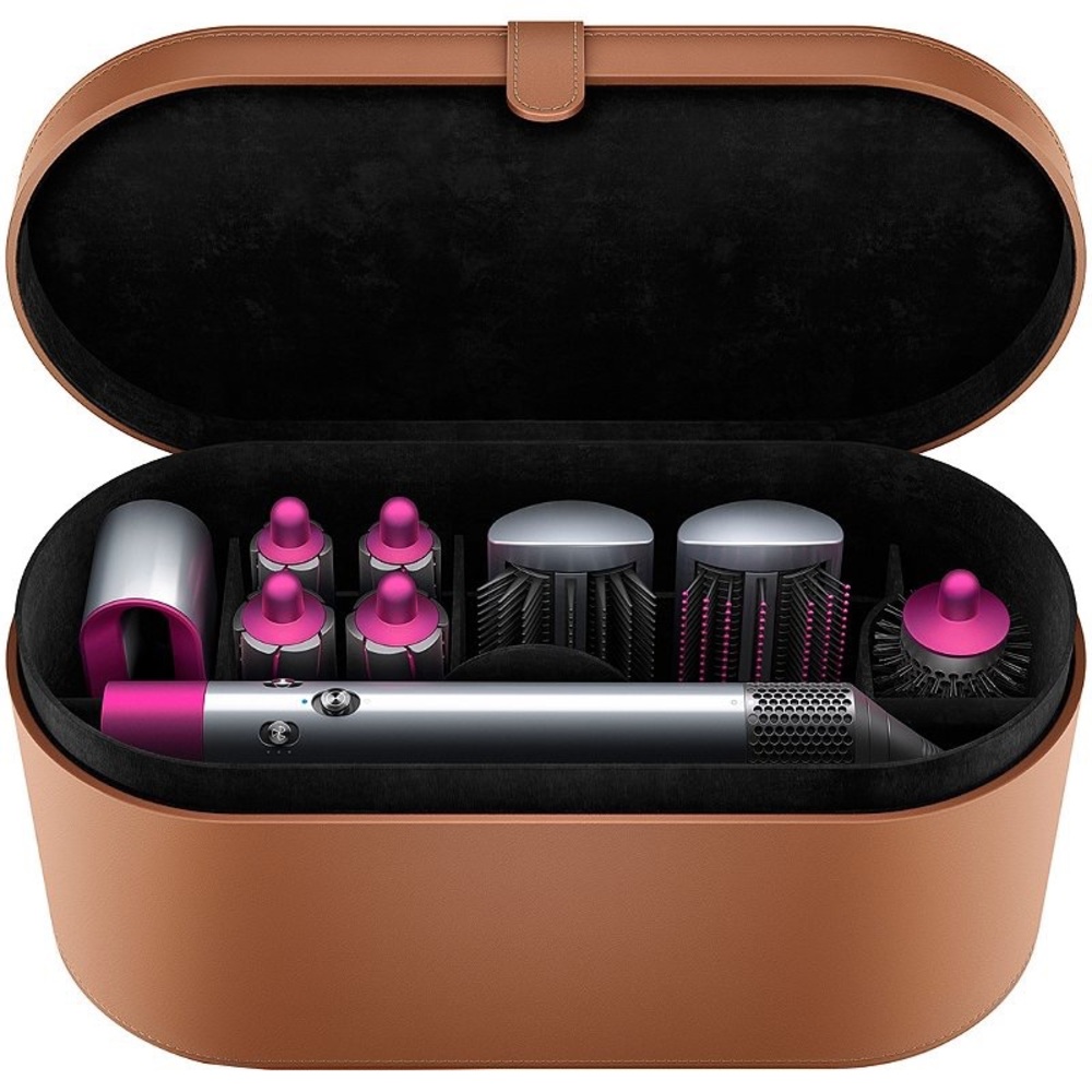 Dyson - Airwrap styler gift edition - Nickel/Fuchsia plus long 1.6” barrels